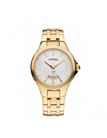 Reloj para cabellero chapado en oro de la marca Potens