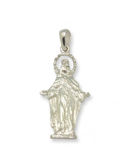Medalla en plata de ley de la Virgen del Amparo de Castejón.