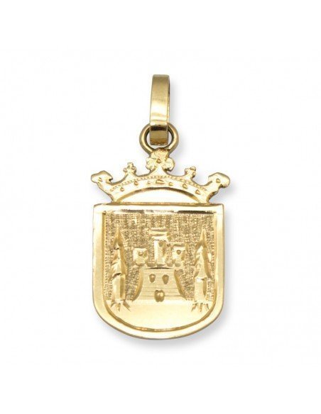 Escudo del pueblo de Arguedas en oro de 18 Kts.