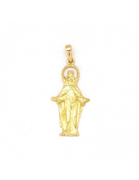 Medalla en oro de 18 Kts. de la Virgen del Amparo de Castejón.