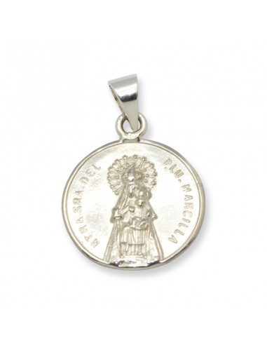 Medalla en plata de ley de la Virgen...