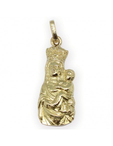 Medalla en oro de 18 Kts. de la Virgen Del Yugo de Arguedas y Cadreita ( Navarra )