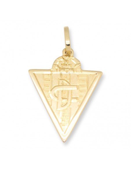 Escudo del equipo de futbol de Castejón de Navarra en oro de 18Kts.