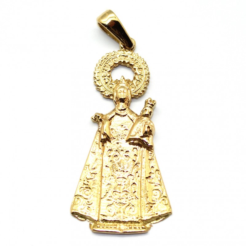 Medalla en oro de 18 Kts de la Virgen De Arcos de Albalate del Arzobispo