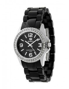 Reloj para chica negro con circonitas de la marca Marea.