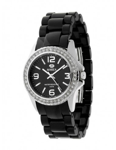 Reloj para chica negro con circonitas de la marca Marea.