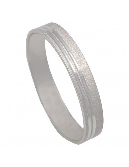 Alianza de oro blanco de 3,5mm