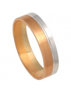Alianza de oro combinada con oro blanco.