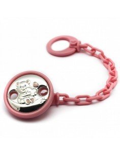 Pinza portsa chupete en rosa