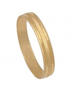 Alianza de oro amarillo de 3,5 mm de anchura.