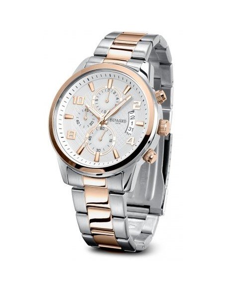 Elegante reloj en acero de la casa Duward