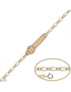 Pulsera para bebé en oro...