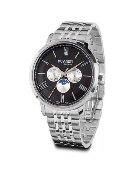 Reloj multifunción en acero para caballero de la marca duward