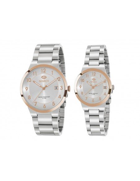 Pareja de relojes clásicos de la marca Marea