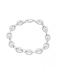 Pulsera eslabón de calabrote en plata de ley