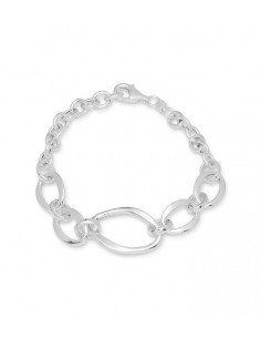 Pulsera de eslabones en plata de primera ley
