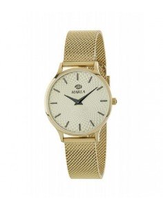 Reloj analógico para señora, chapado en oro de la marca Marea