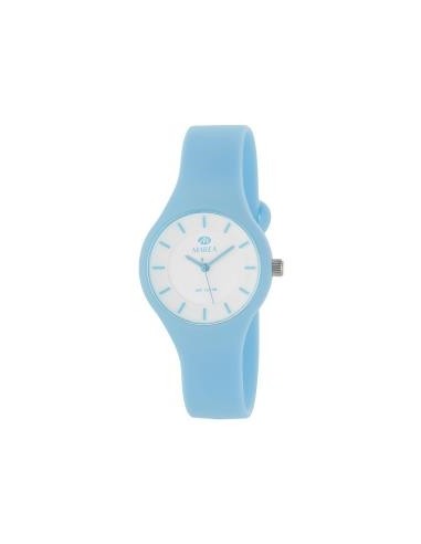 Reloj silicona Light blue con cierre de botón de la marca Marea