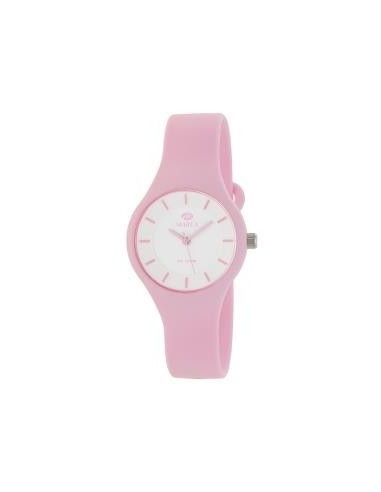 Reloj de silicona Light pink con cierre de botón de la marca Marea