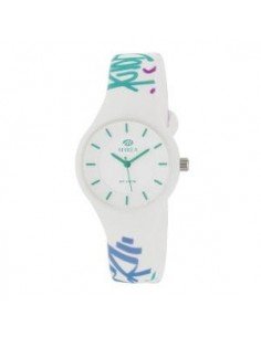 Reloj de silicona Street graffiti con cierre de botón de la marca Marea