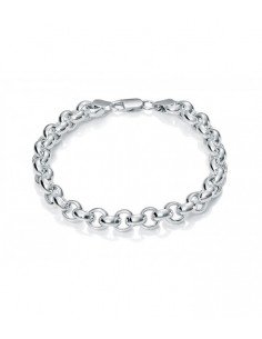 Pulsera diseño roló en plata
