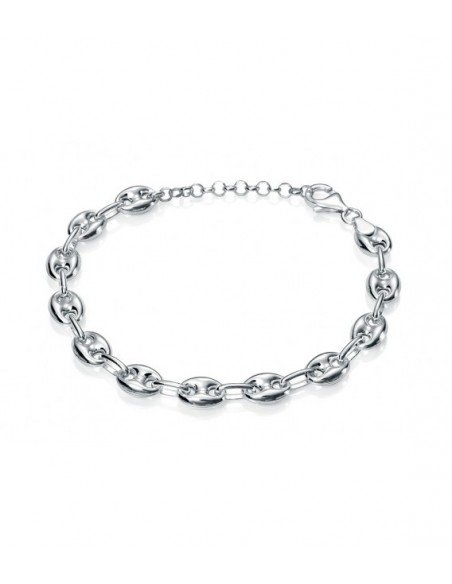 Pulsera de calabrote en plata