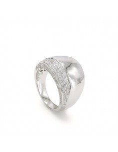Anillo grande de plata con...