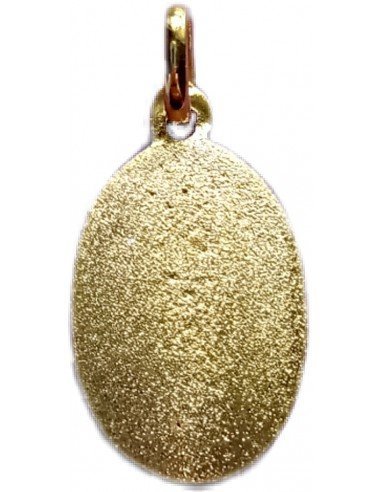 Medalla de Oro Virgen del Plu de Marcilla ovalada