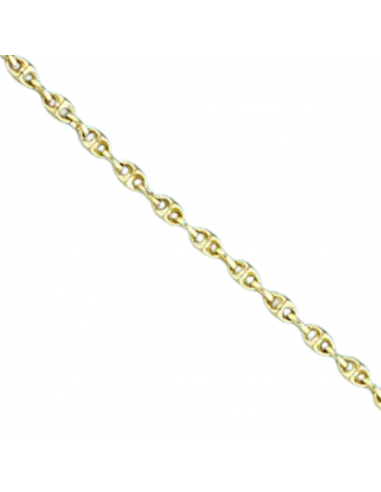 Pulsera fina de calabrote en oro amarillo