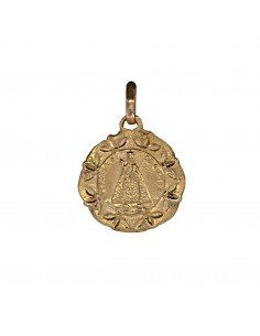 Medalla en oro de la Virgen...