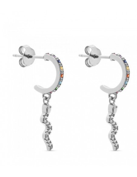 Pendientes de aro con serpiente