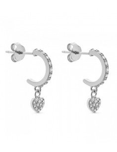 Pendientes de aro y corazón...