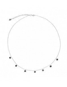 Collar circonitas negras