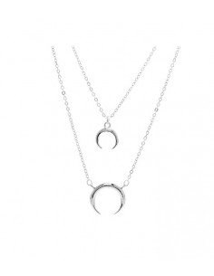 Collar doble de lunas