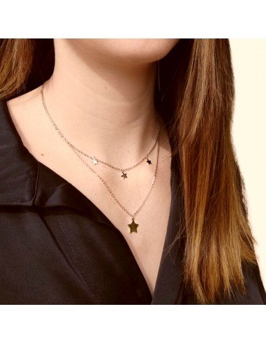 Collar doble de estrellas