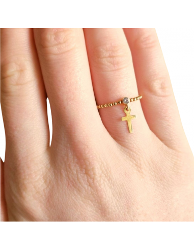 Anillo charm cruz