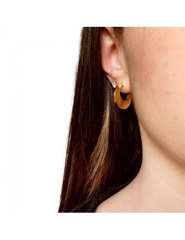 Pendientes aros planos oro