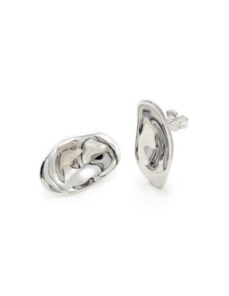 Pendientes de plata líquida convexa