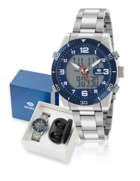 Reloj anadigi para chico de comunión con auriculares de regalo
