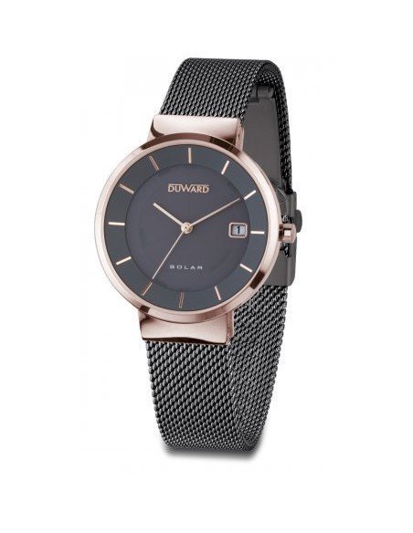Reloj de mujer con cadena de acero y batería solar