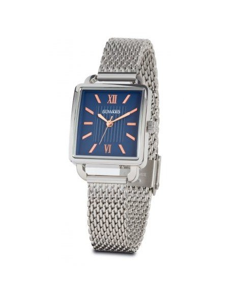 Reloj de mujer cuadrado con cadena de acero