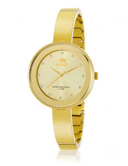 Reloj para mujer con forma y chapado en oro