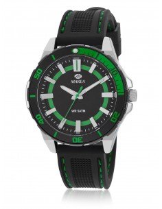 Reloj negro y verde hombre