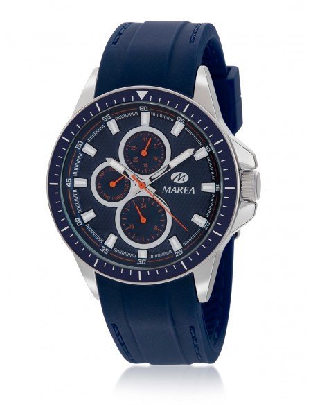 Reloj azul esferas multifunción