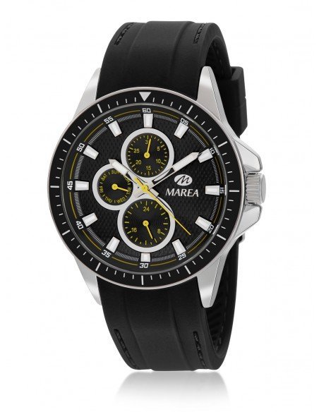 Reloj negro esferas multifunción