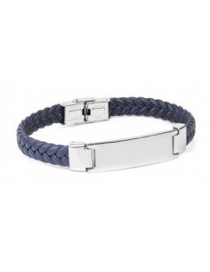 Pulsera hombre de acero y...