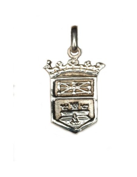 Escudo del pueblo de Milagro en plata de primera ley