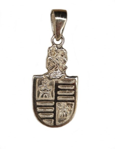 Escudo del pueblo de Castejón de Navarra en plata de primera ley