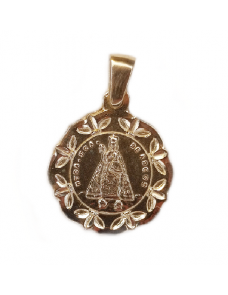 Medalla en plata de la virgen de Arcos de Albalate del Arzobispo